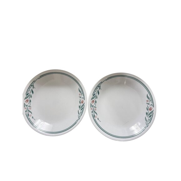 Corelle Rosemarie 6.75" Bread Appetizer Plates Set Of 2 - Picture 1 of 4